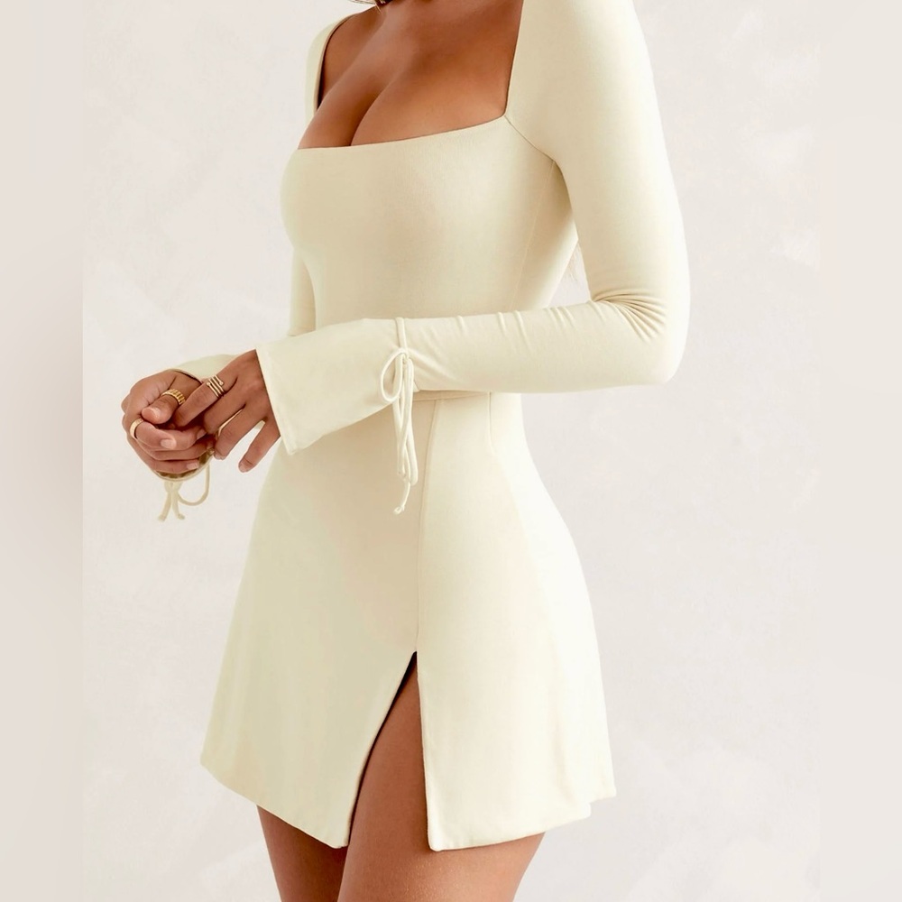 Square Neck Long Sleeve Mini Dress brand new with tags